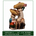 小矮人與香菇 - y15435 - 立體雕塑.擺飾 立體擺飾系列-動物、人物系列-童趣系列